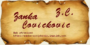 Žanka Čovičković vizit kartica